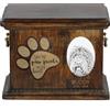 Art Dog Barbet - Urna Per Ceneri Di Cani Con Piastra In Ceramica E Descrizione DE
