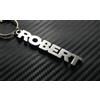 NONE ROBER T Portachiavi Con Portachiavi Attorcigliato In Acciaio Inossidabile Silver