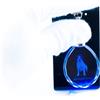 Crystal Animals Jack Russell Terrier, Cane Cristallo Rotondo Portachiavi, CRYSTAL ANIMALS DE