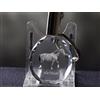 Crystal Animals Cavallo Da Sella Francese, Portachiavi Rotondo In Cristallo, Crystal Animals DE
