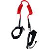 Kaohi Leash Kaohi calf leash (with grip) - double coil 6' x 8mm, Rosso
