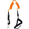 Kaohi Leash Kaohi harness/belt leash (with grip) - double coil 6' x 8mm, Arancio