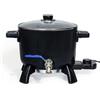 JULWHISPER Melter per la creazione di candele, grande vaso per sciogliere la cera da 6 l, con beccuccio, per cera di soia, base di sapone, candele, facile da versare, antiaderente e temperatura