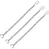 TopHomer 3 catene per WC in acciaio inossidabile, 25 cm, con leva a filo per WC, accessori di ricambio per cassetta WC (lup)