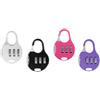TopHomer 4 lucchetti di sicurezza a combinazione a 3 cifre, per armadietti, armadietti e valigie (argento/nero/rosa rosso/viola)
