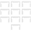 TopHomer 10 guarnizioni per cerniere in vetro, cerniere per porta della doccia, kit di ricambio per porta della doccia del bagno (bianco)