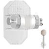 Generic Supporto per soffione doccia con ventosa - Supporto per soffione doccia con ventosa - Supporto per soffione doccia a mano rimovibile con ventosa, non necessita di foratura, supporto a ventosa con
