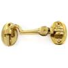 Securit Cabin Hook & Eye Silent Type in Polished Brass