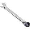 TopHomer Chiave combinata reversibile a cricchetto, doppia testa aperta e chiave ad anello, CR-V, 12 punte, argento, 1 pezzo, 16-18-18 mm
