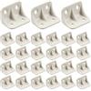 TopHomer 20 staffe angolari bianche in plastica ad angolo retto a forma di L, staffa di supporto per mobili in legno tavolo sedia armadio