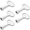 TopHomer Chiave per armadio elettrico, 4 x 6 cm, in lega di zinco, chiave quadrata per contatore elettrico, chiave per blocco pannello, scatola contatore acqua gas, diametro foro quadrato 8 mm