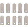 TopHomer 10 piastre per valvola del compressore d'aria, 13 x 33 mm, in metallo, senza olio, accessori per compressore d'aria