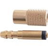 TopHomer Confezione valvole in ottone per pneumatici, 6 mm, connettori per valvola di gonfiaggio pneumatici, mandrino ad aria, morsetto adattatore per auto, camion e auto