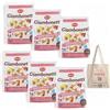 JOYTALY Giambonetti Snack Gusto Prosciutto, I Mitici Salatini Cotti al Forno, 6 Multi Pack da 8 mono porzioni tot. 320Gr +Joytaly shopping bag