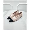 CHANEL Stiletto Two-Tone Pearl Flat Shoes 37 G45763 New 153576904