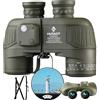 HUTACT Binocolo Marino con Bussola e Telemetro 10x50 Binocolo Impermeabile Ottica