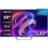 Metz Smart TV 55" 4K UHD QLED Google TV Dolby Vision Classe F Nero 55MQD7500Z