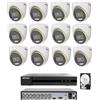Hikvision KIT videosorveglianza Hikvision DVR 16 canali 12 telecamere colorvu 2 MP hdd 1tb