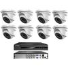 Hikvision KIT videosorveglianza Hikvision DVR 8 Canali 8 Telecamere dome 2 MP Hdd 500gb