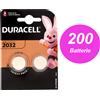 Duracell 200 BATTERIE 2032 CR2032 DL2032 BR2032 DURACELL 3V LITIO LITHIUM