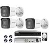 Hikvision Kit Videosorveglianza HIKVISION DVR 4 Canali 5MP 3K 3 Telecamere Bullet HDD 1TB