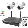 EZVIZ KIT VIDEOSORVEGLIANZA EZVIZ WIFI NVR 8 CANALI 2 TELECAMERE 2K 3 MP WIRELESS HDD