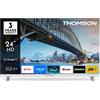 Thomson Smart TV 24" HD Ready LED Google TV Classe E DVB-T2/S2 Bianco 24HG2S15CW Thomson
