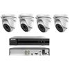 Hikvision KIT videosorveglianza Hikvision DVR 4 Canali 4 Telecamere dome 2 MP Hdd 500gb