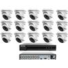 Hikvision KIT videosorveglianza Hikvision DVR16 Canali 15 Telecamere DOME 5 MP Hdd 500gb