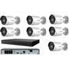 Hikvision KIT videosorveglianza Hikvision NVR IP POE 7 TELECAMERE ACUSENSE 8MP 4K 1TBhdd