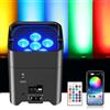 Does not apply 108W Led Par Faro Batteria Ricaricabile 9600Mah, RGBWA+UV Luce Palcoscenico Upli