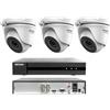 Hikvision KIT videosorveglianza Hikvision DVR 4 Canali 3 Telecamere dome 5 MP Hdd 500gb