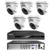 Hikvision KIT videosorveglianza Hikvision DVR8 Canali 5 Telecamere DOME 5 MP Hdd 500gb