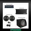 IPNOSIS Impianto Stereo Hi-Fi Car Autoradio Sony Ampli Axton Kit Ipnosis Sub Spectron