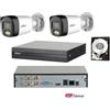 Dahua KIT videosorveglianza Dahua DVR 4 canali 2 Telecamera 5 MP Smart Dual Light 500g