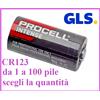 Duracell Batteria CR123 CR123A 3V litio duracell procell intense DL123A 5018LC CR17345