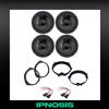 IPNOSIS Kit 4 Woofer IPNOSIS IPM 165S Fiat GrandePunto Evo + 2 Supp Ant + 2 Post + 4 Con