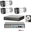 Dahua KIT videosorveglianza Dahua DVR 4 canali 3 Telecamera 5 MP Smart Dual Light 500g
