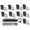 Hikvision KIT videosorveglianza Hikvision DVR16 Canali 9 Telecamere bullet 5 MP Hdd 500gb