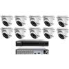 Hikvision KIT videosorveglianza Hikvision DVR16 Canali 10Telecamere DOME 5 MP Hdd 500gb