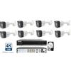 Hikvision Kit Videosorveglianza Hikvision DVR con 8 Telecamere bullet 8 MP 4K HDD 1 TB
