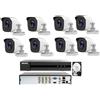 Hikvision KIT videosorveglianza Hikvision DVR16 Canali 8 Telecamere bullet 5 MP Hdd 500gb