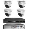 Hikvision KIT videosorveglianza Hikvision DVR 8 Canali 4 Telecamere DOME 5 MP Hdd 500gb