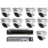 Hikvision KIT videosorveglianza Hikvision DVR16 Canali 9 Telecamere DOME 5 MP Hdd 500gb