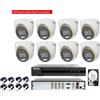 Hikvision Kit Videosorveglianza Hikvision DVR con 8 Telecamere 2MP ColorVu Audio 500GB