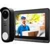 NIVIAN Kit Videocitofonico Nivian Wireless Monitor WiFi 7" Telecamera 1080p IP65 Smart