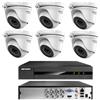 Hikvision KIT videosorveglianza Hikvision DVR 8 Canali 6 Telecamere DOME 5 MP Hdd 500gb