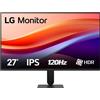 LG Monitor 27" Full HD IPS 120Hz 1ms HDR 10 HDMI Gaming Nero Antiriflesso PC
