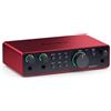 Focusrite Interfaccia audio Focusrite SCARLETT 2i2 4Gen, colore Red e Black, per audio di
