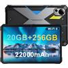Fossibot DT2 20 GB+256 GB tablet robusti 22000 mAh Android13 dual sim fotocamera